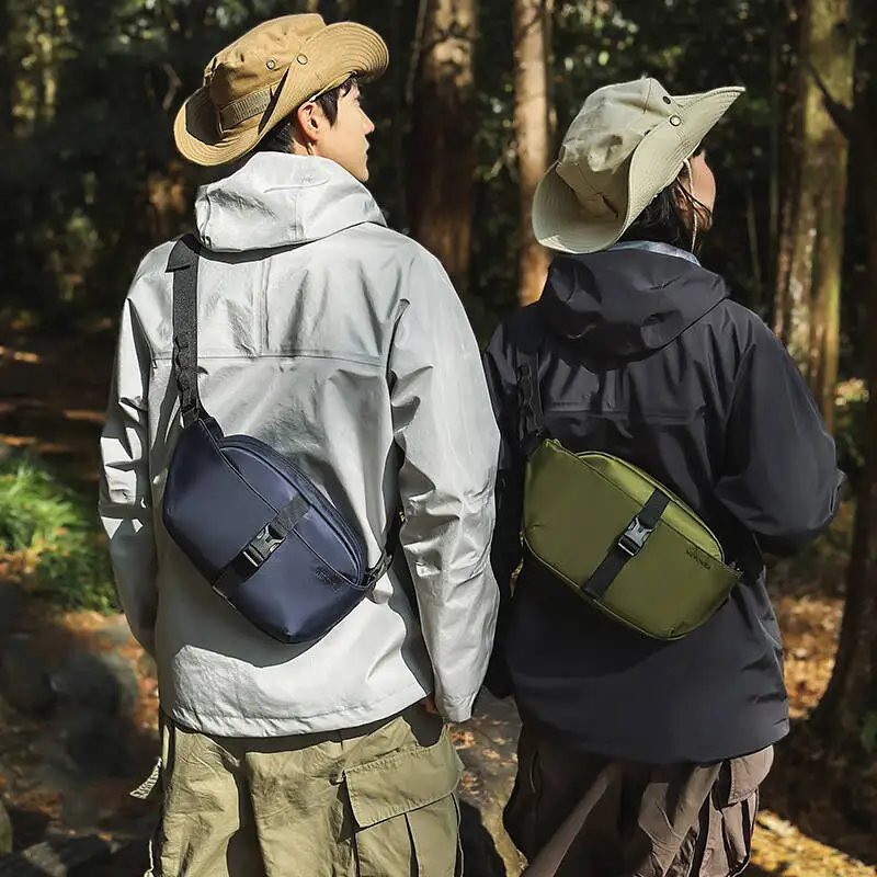 New Outdoor Casual Fashion Waist Bag Men's Shoulder Crossbody Bag Multi-purpose Waterproof Travel Chest Portable and Durable