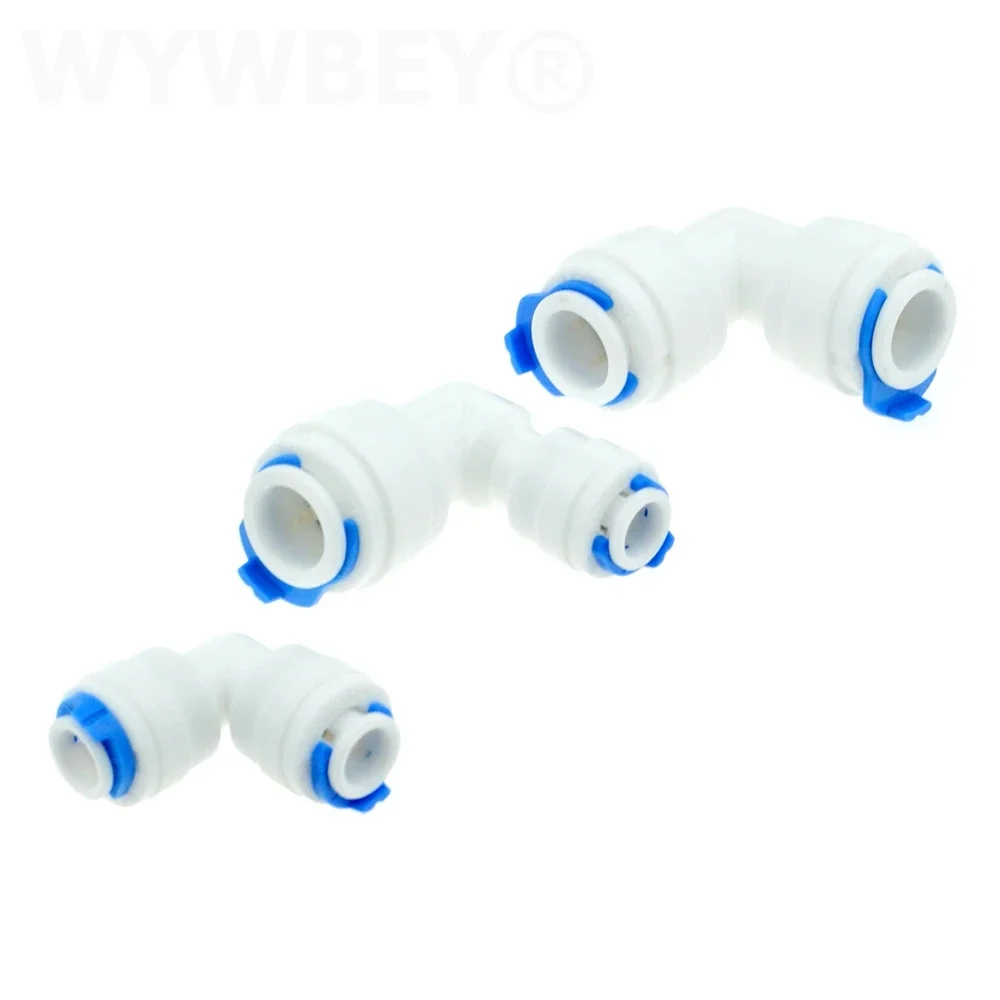 Reverse Osmosis Quick Coupling 1/4 3/8 Hose Connection Tee Y Connector 2 Way Equal Elbow Straight RO Water Plastic Pipe Fitting