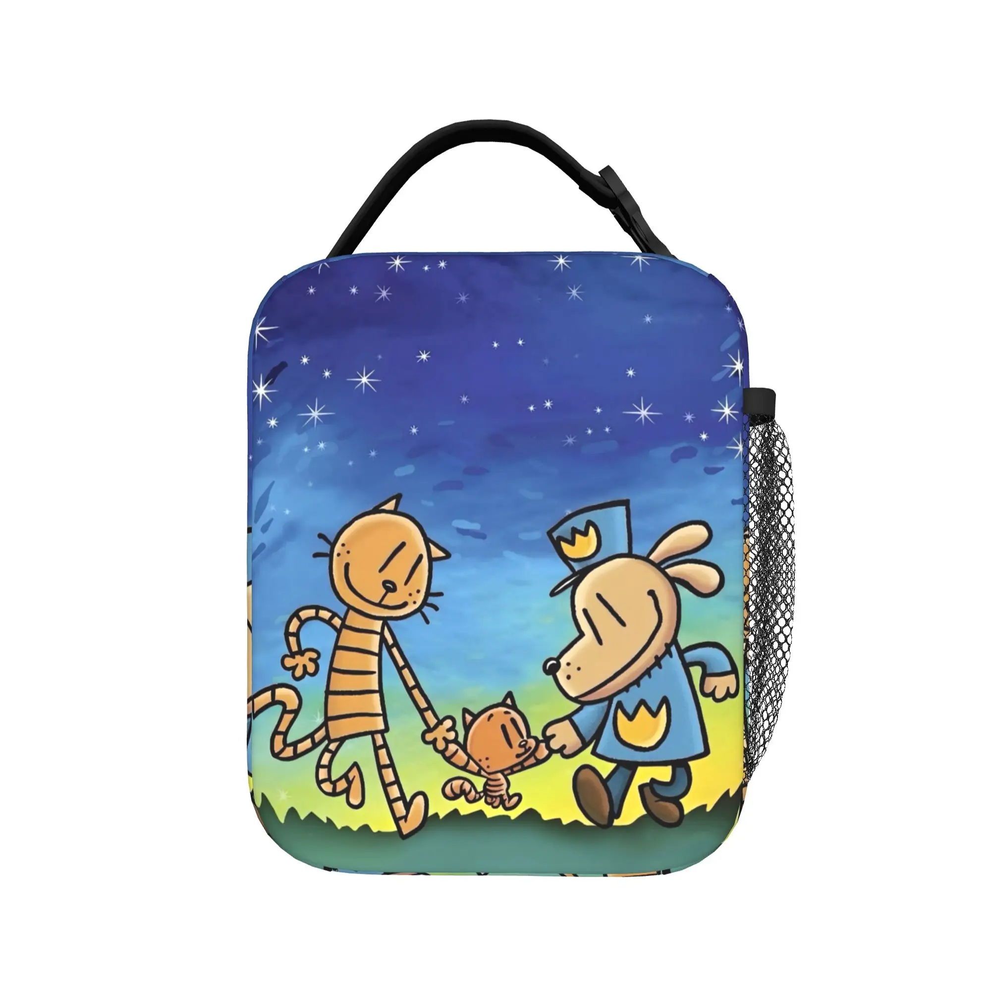 Dogmans Movie Comic Insulated Lunch Bag Large Cartoon Meal Container Cooler Bag Lunch Box Tote Office  Travel Food Bag