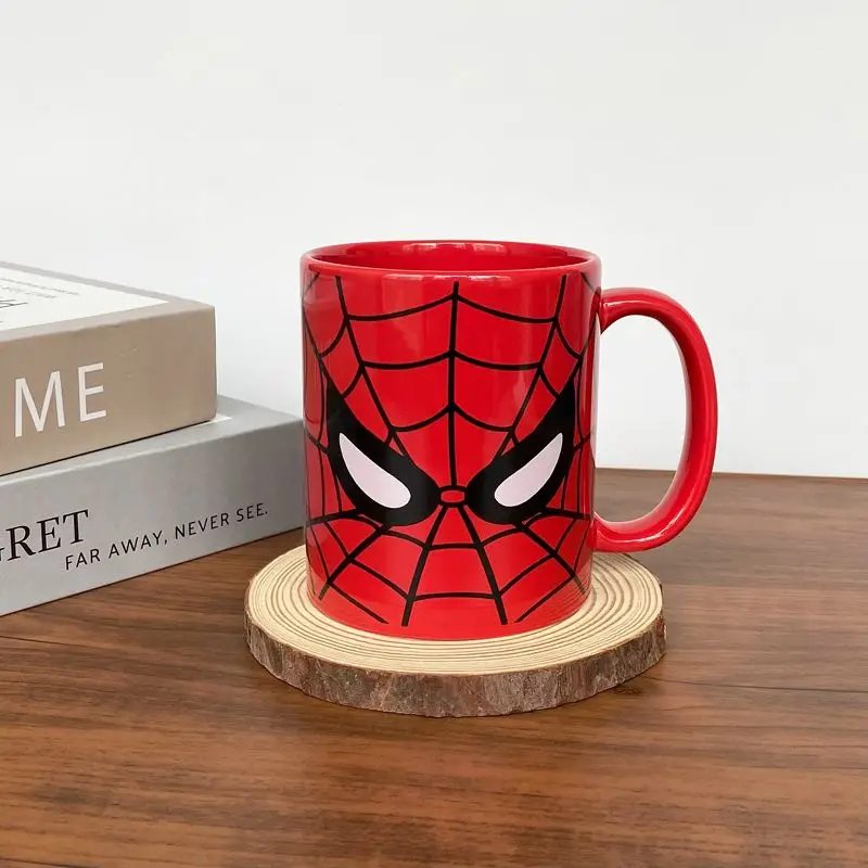 New Marvel The Avengers Spiderman Cartoon Creative Holiday Gift Mug Personalized Anime Movie Character Home Ceramic Water Cup