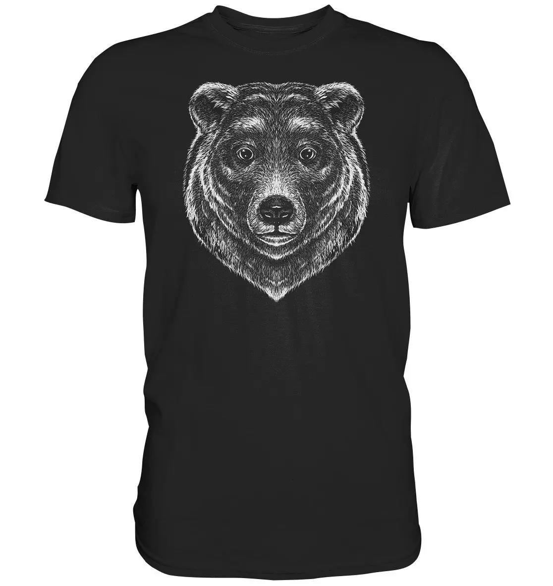 Bear Monochrome T Shirt Premium