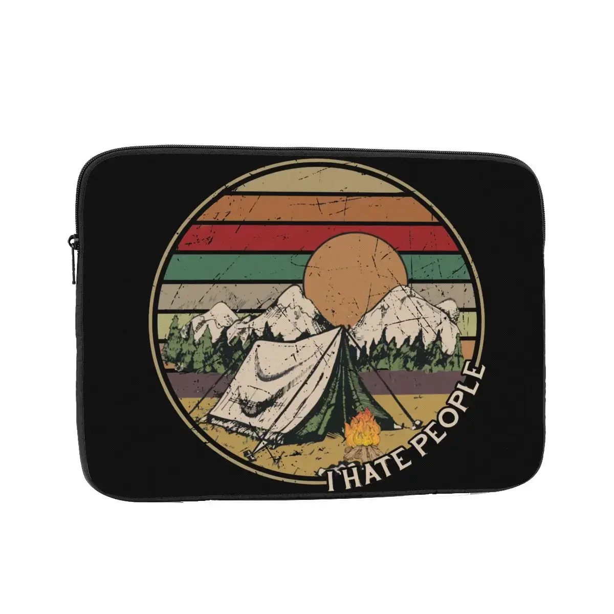 

Laptop Liner Sleeve Camping Hiking 12 13 15 17 Inch Notebook Bag Case Love Camping I Hate People Vintage Shockproof Case