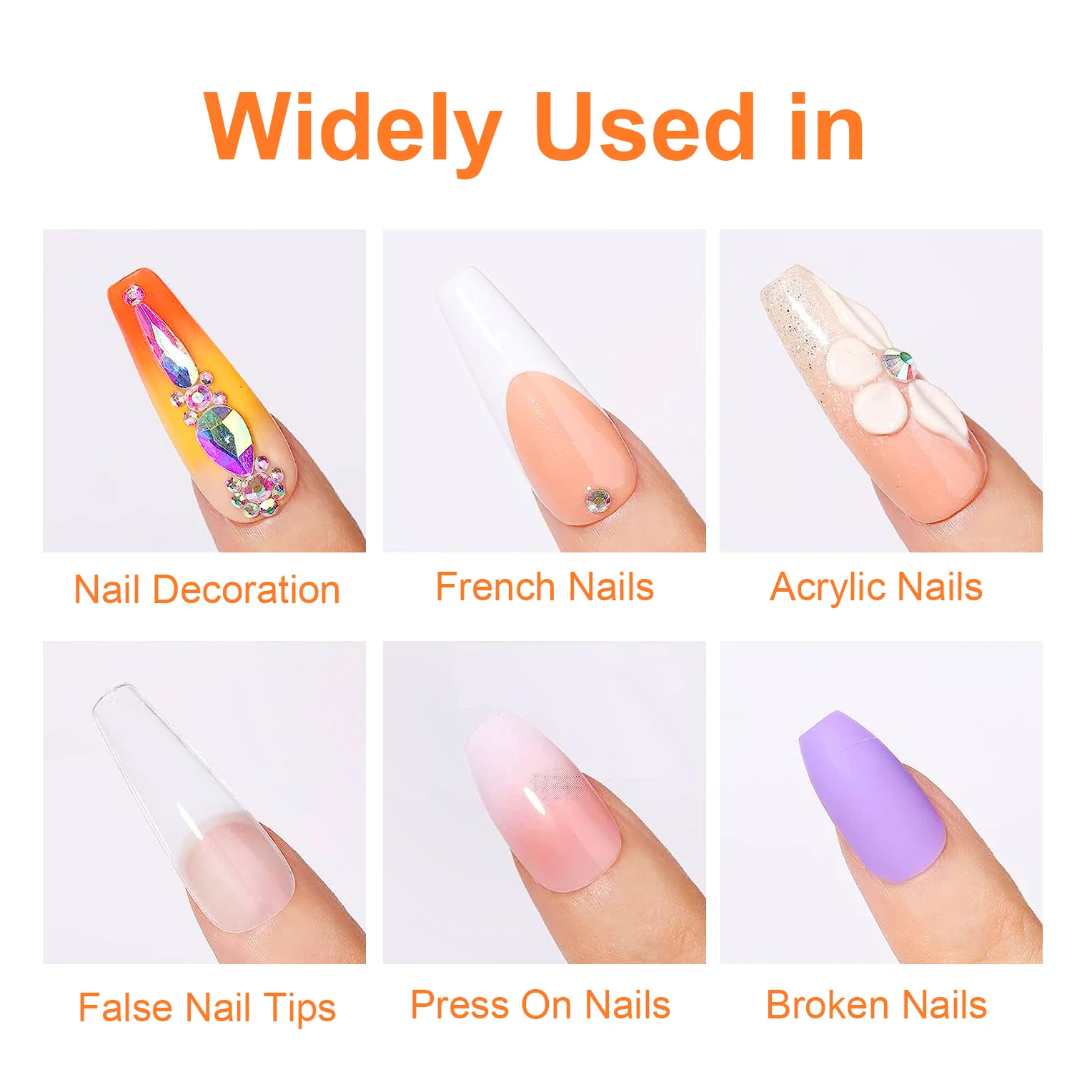 5pcs/2pcs 7g Super Strong Nail Glue For False Nail Tips, Acrylic Nails,Press OnNails,Fake Nails Art Decoration Lasting Adhesion