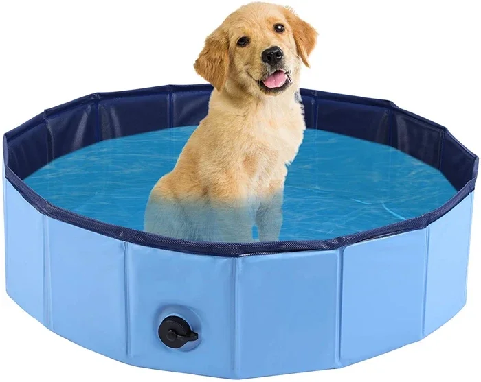 

Hard Plastic Shell Portable Swimming Pool for Dogs Cats and Kids Pet Puppy Bathing Large Foldable Dog Pool