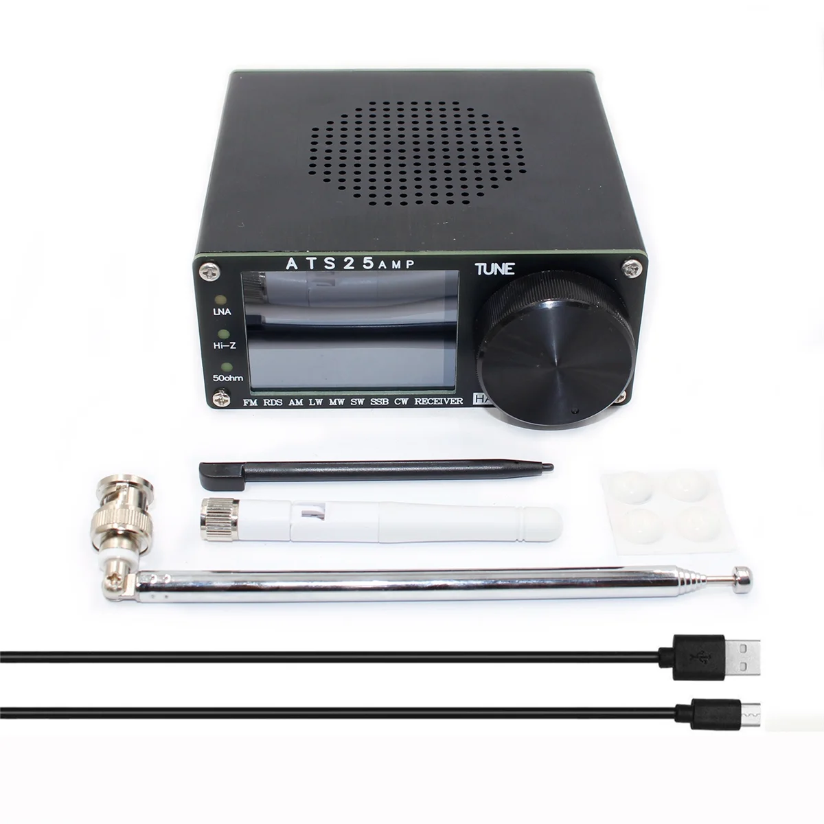جديد 4.17 البرامج الثابتة ATS25 AMP RDS راديو كامل النطاق FM RDS AM LW MW SW SSB DSP استقبال مع مسح الطيف الساخن