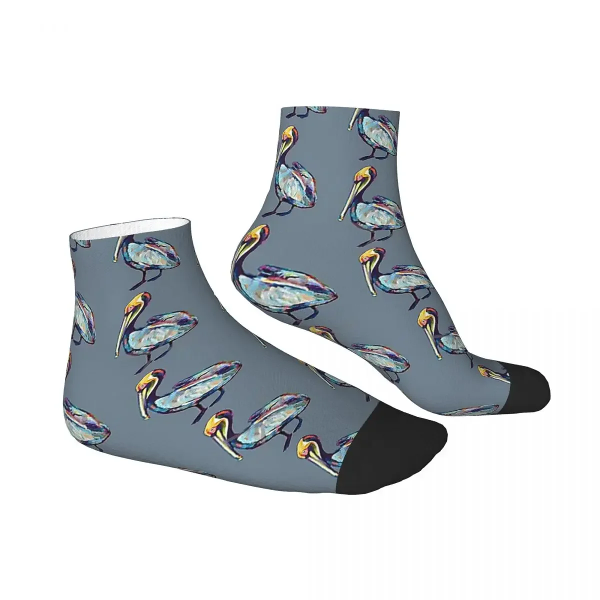 Colorful Pelican By Robert Phelps Socks Harajuku Super Soft Stockings All Season Socks Accessories for Man Woman Christmas Gifts