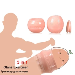 Reusable Foreskin Corrector for Men Silicone Cock Ring Ghost Exerciser Delay Ejaculation Adult Sex Toys Male Penis Stretcher