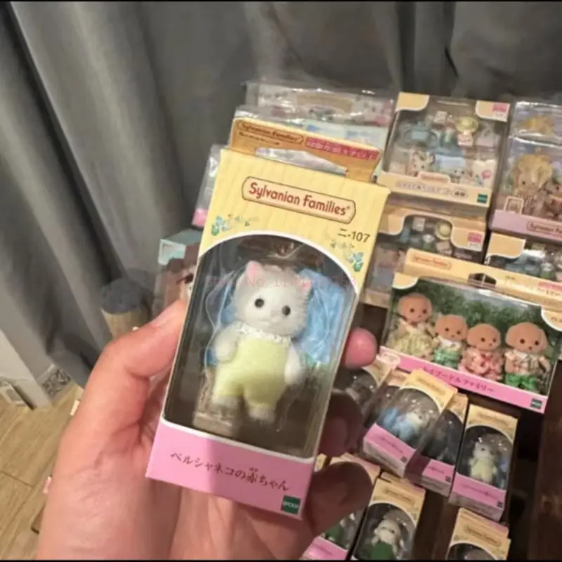 Figurine originale de dessin animé Sylvanian Families, série bébé de la maternelle, modèle de décoration, pendentif, jouet pour enfants, ornement de salle, cadeau d'anniversaire
