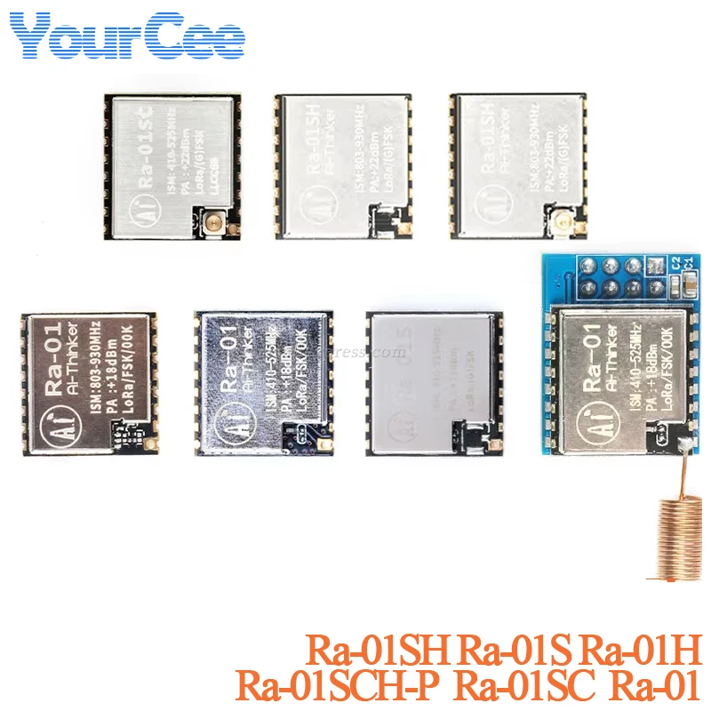 Ra-01 Ra-01SC Ra-01SH Ra-01S Ra-01H Ra-01SC Ra-01SCH-P LoRa Wireless Transmit Module Lora Spread Spectrum 433M 868M SPI/UART