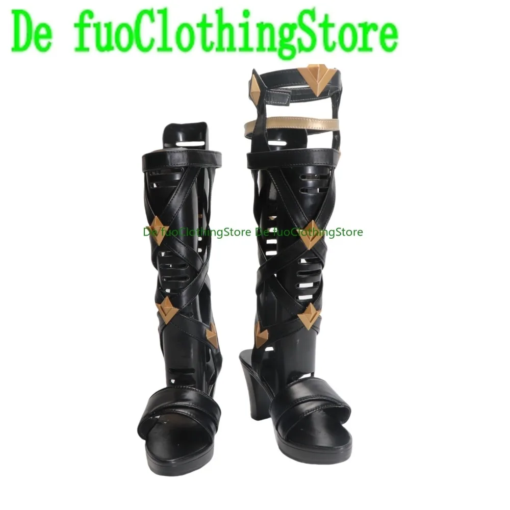 DefuoClothing Genshin Impact Natlan Xitlali Cos Shoes Character Design Boots Anime Games Halloween Costumes Party Props Shoes