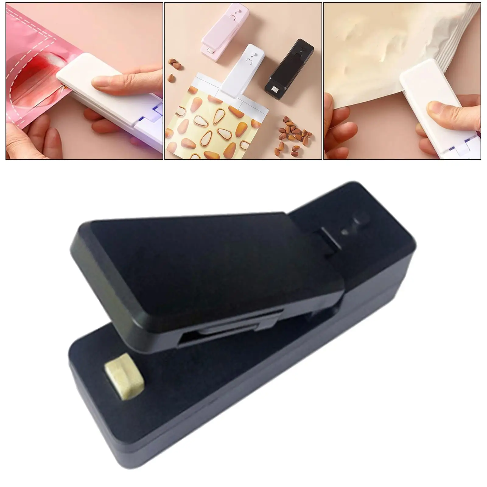 Sealer USB Rechargeable Portable Heat Sealers for Snack Cookie Candy Chip Bags