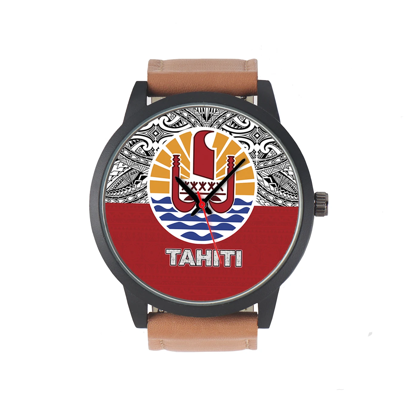 Relojes personalizados para hombre, reloj de pulsera personalizado, recuerdo familiar, regalo único, Tahiti, novedad