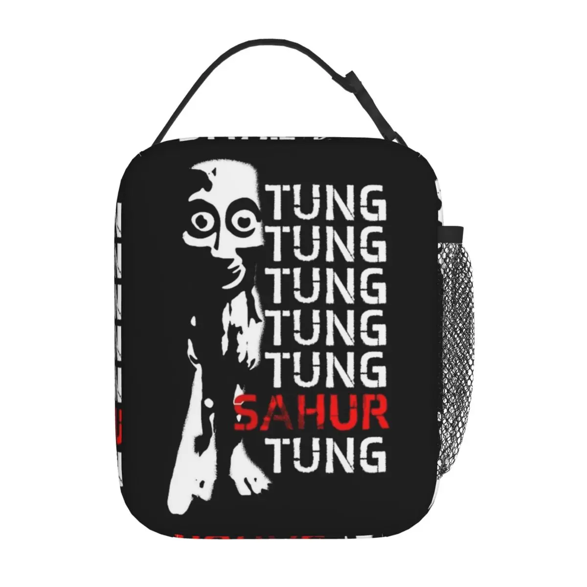 

Tung Tung Sahur Italian Brainrot Insulated Lunch Bags Cooler Bag Reusable Portable Lunch Box Tote Bento Pouch Work Picnic