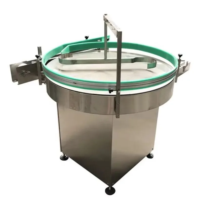 Industrial Automatic Rotary Bottle Unscrambler Turntable Collecting Sorting Machine Round Bottle Arranger For Packaging Line Use