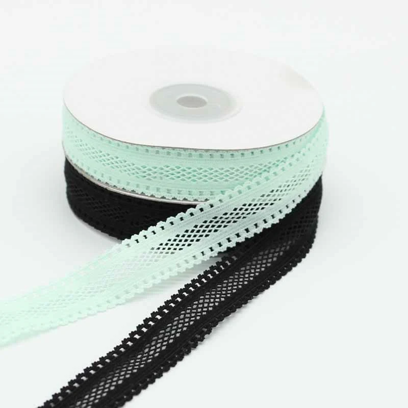 50 Yards 18mm Width Hollow Lace Elastic Band Headband Underwear Bra DIY Sewing Garment Accessories Handmade Craft