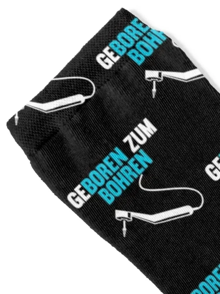 Born to drill Dentist Dental assistant Motif Socks loose crazy christmas gifts Socks Girl Men's