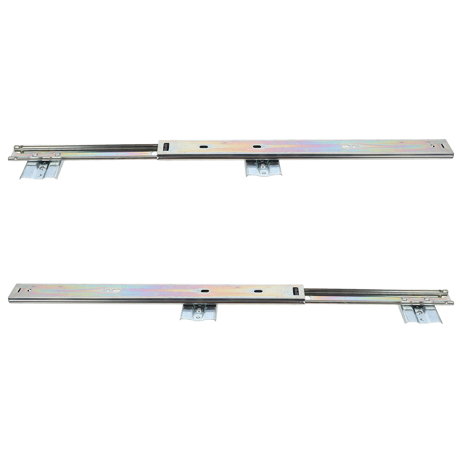 

Keyboard Slide Track Rails Steel Full Extension Desk Computer Tray Slides Sturdy Reliable Compact Design Saves Space Clean
