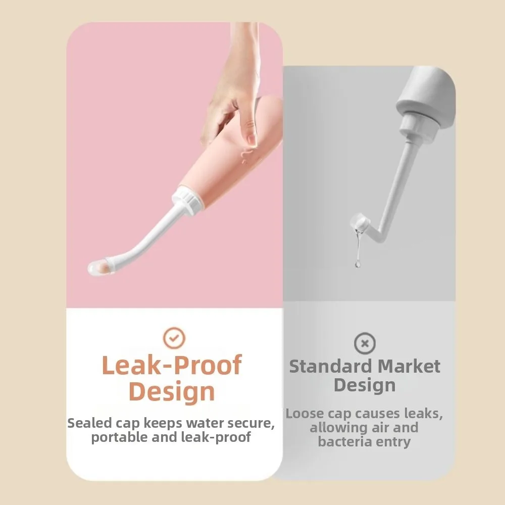 

Портативный бидет-спрей 500 мл: мягкий, эргономичный, ручной, герметичный, для интимной гигиены, для послеродового ухода