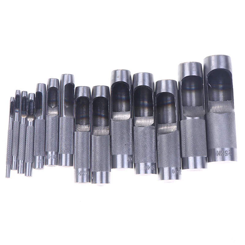 1pc diâmetro do furo 3mm-25mm perfurador de aço redondo artesanato de couro oco perfurador de couro ferramenta de perfuração para junta de metal couro