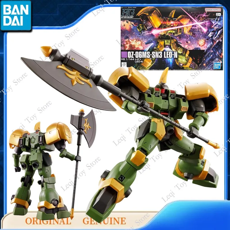

Bandai оригинальные GUNDAM HG 1/144 OZ-06MS-SN3 LEO-N фигурки аниме игрушки для мальчиков и детей подарок в сборе модель украшения