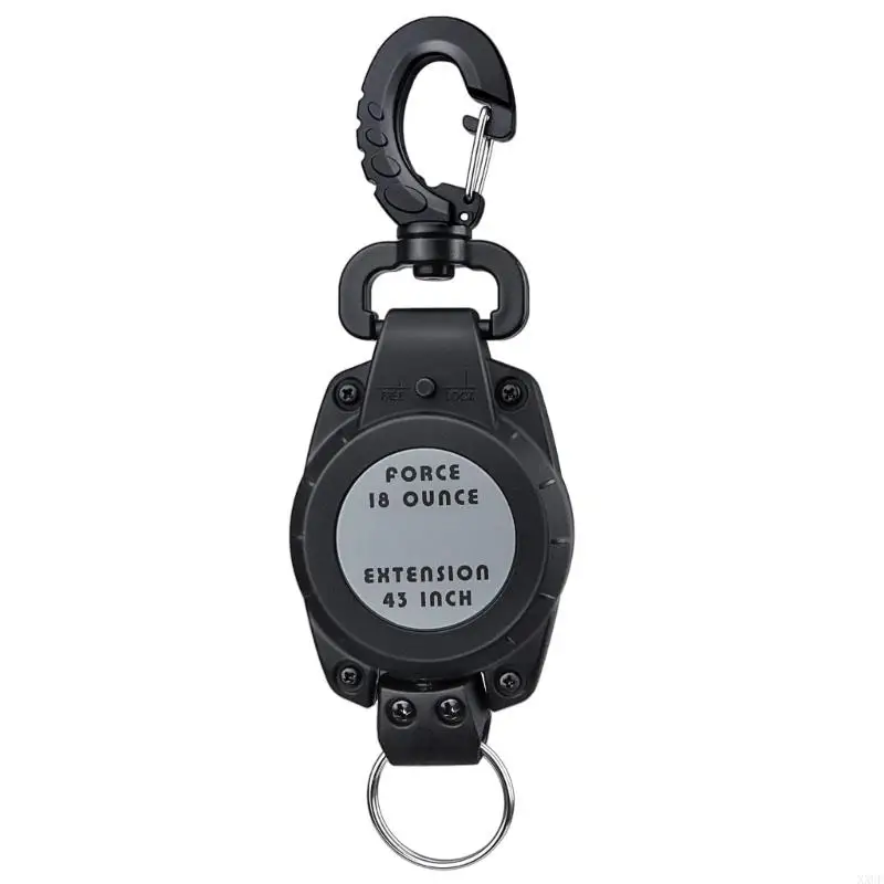 XXUF Dụng Cụ Lặn Rút Dây 43 ''Thép Kim Loại Có Thể Thu Vào Dây Thiết Bị Trung Bình Người Giữ Tethers Có Khóa Thợ Lặn Phụ Kiện