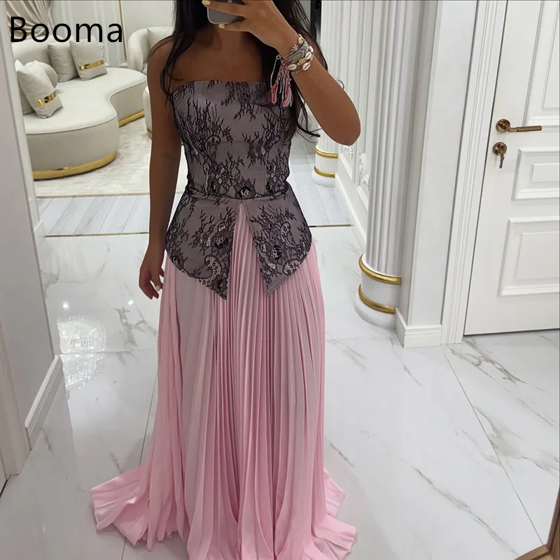 

Booma Strapless A-Line Simple Evening Dresses Formal Party Gowns for Women Sleeveless Elegant Strapless Prom Gown Customize 2025