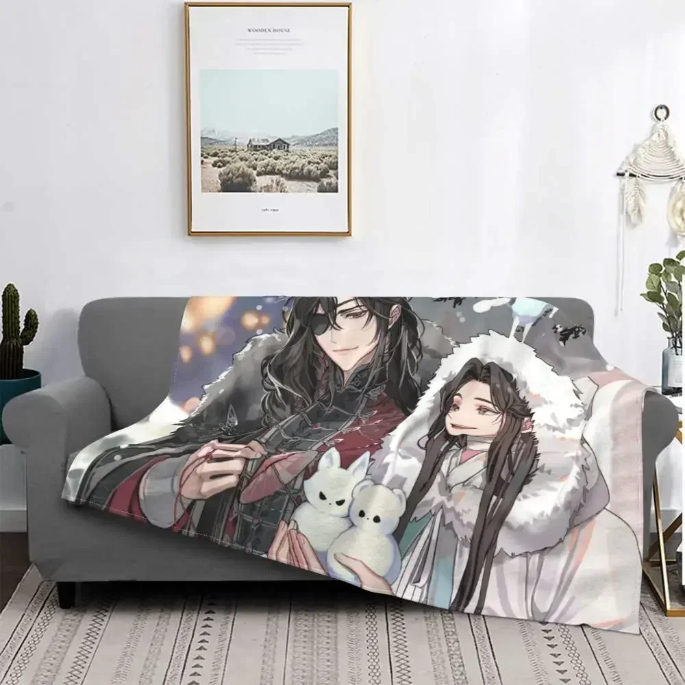 Tian Guan Ci Fu Anime Blanket Soft Plush All-Season Comfort Throw Blankets for Luxury Bedding Affordable