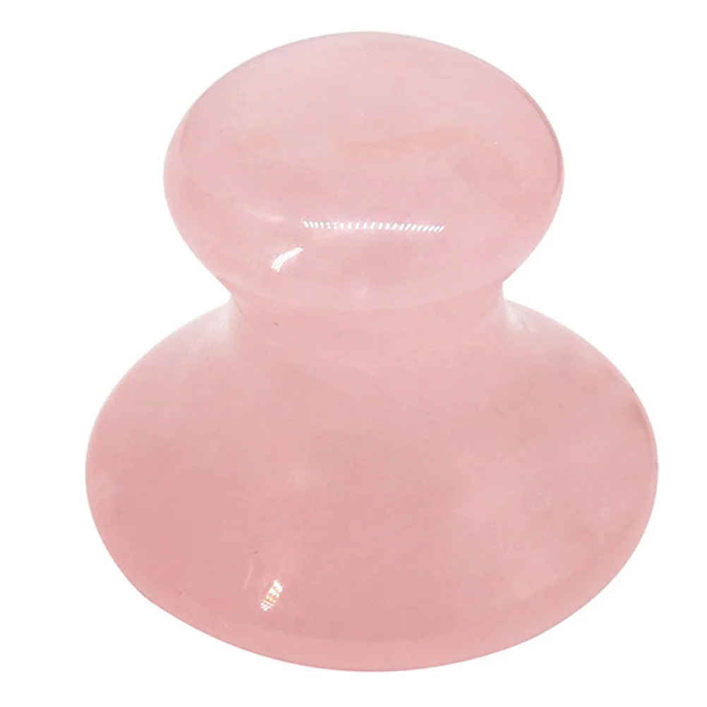 휴대용 얼굴 괄사 스톤 세트 옥 버섯 마사지기 피부 탄력 미니 아이 롤러 크리스탈 스크래핑 도구