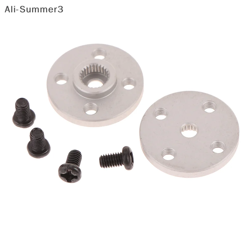 5 セットアルミ合金ステアリングギアディスクステント 25T サーボアームラウンドタイプ MG995 MG996R RC ロボットカーモーターコネクタ用