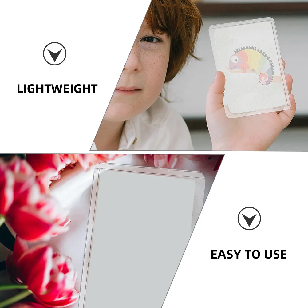 BUTIFULSIC 30 шт. прозрачные рукава для фотоигр, защитные чехлы для торговых карт, держатель из АБС-пластика