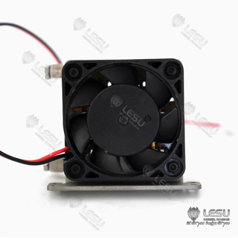 LESU RC piezas de radiador aparato de refrigeración de Metal para escala 1/14 DIY Control remoto sistema hidráulico camión volquete modelo TH15858