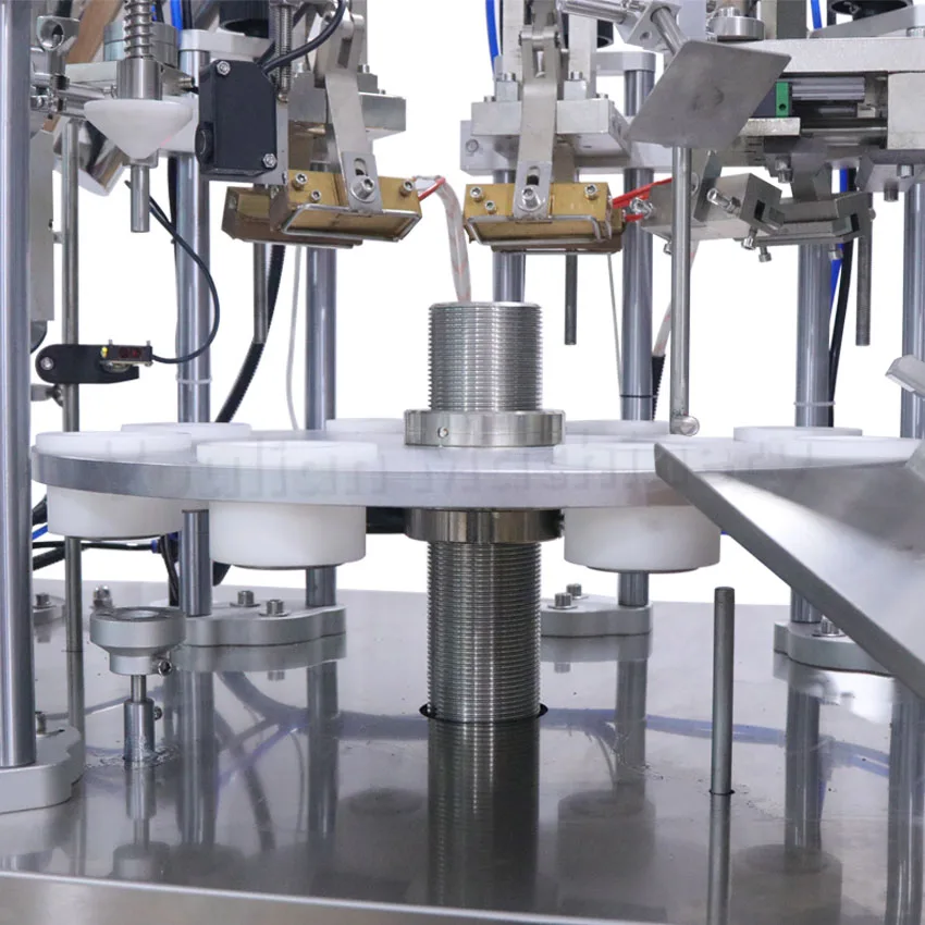 YLD-25เครื่องสำอางค์ครีม Aloe Vera เจลยาสีฟันหลอดบรรจุเครื่องกึ่งอัตโนมัติบรรจุและเครื่องซีล