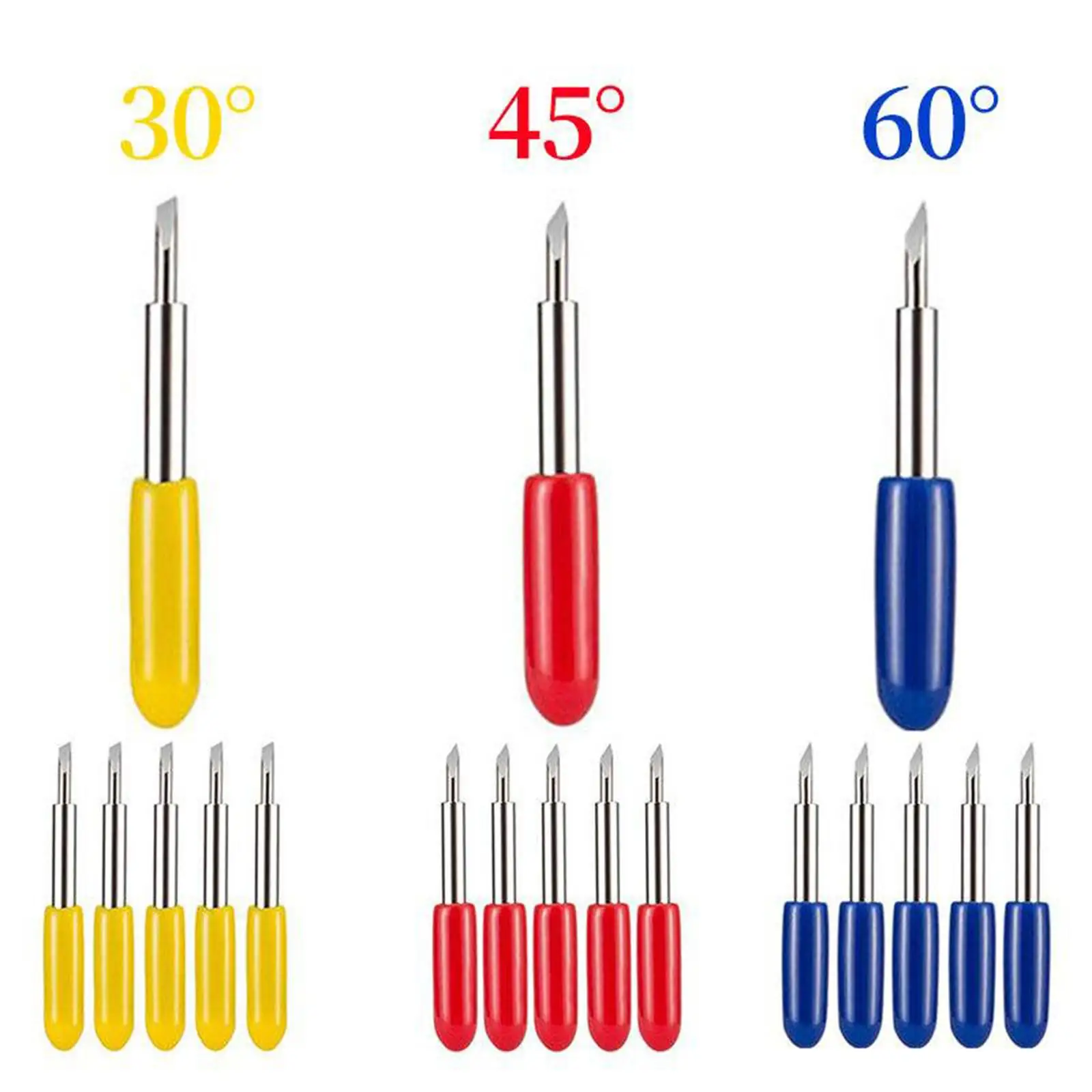 45° Standard BLADE 15 Pcs Cutting Blades for Cricut Maker Expression Vinyl Cutter Machines Fabric Cricut