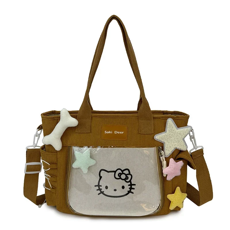 Sanrio Hello Kitty süße süße Handtasche Cartoon Mode einfache Spice Girls Shopping große Kapazität Schulter Messenger Bag