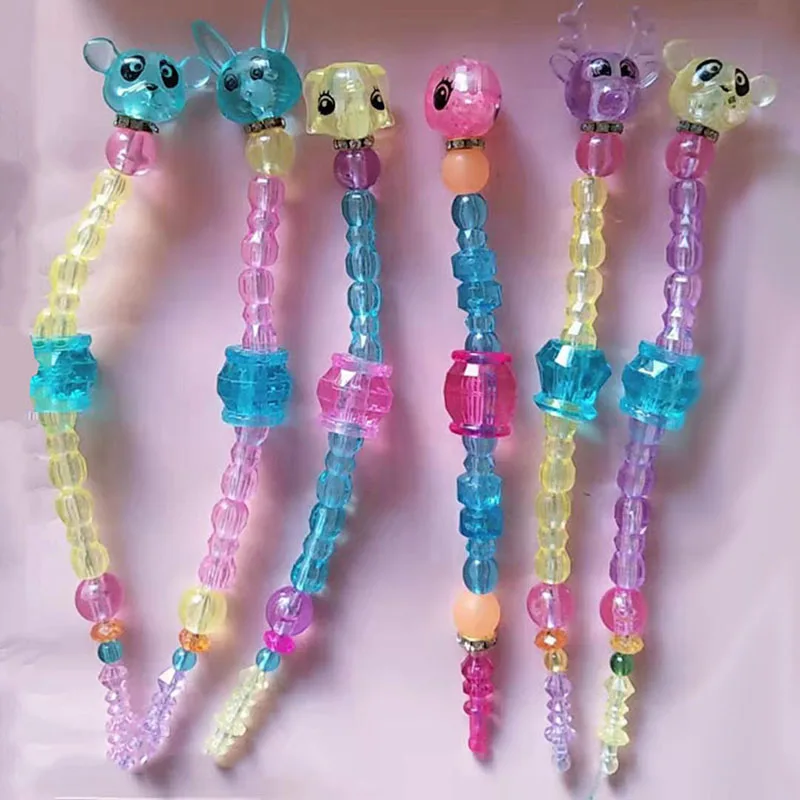 3/6/9/12 Stück Vielseitiges Perlenarmband für Kinder DIY Twist Music Magische Tierperlen Anti-Stress Stressabbau-Spielzeug Neuheit Spielzeug – Detail 5