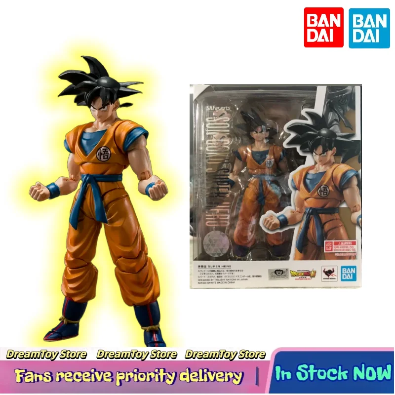 

【In Stock】Bandai SHF Dragon Ball Super Model Kit Son Goku Super Hero Action Dolls Animation Model Toys Collection Gifts