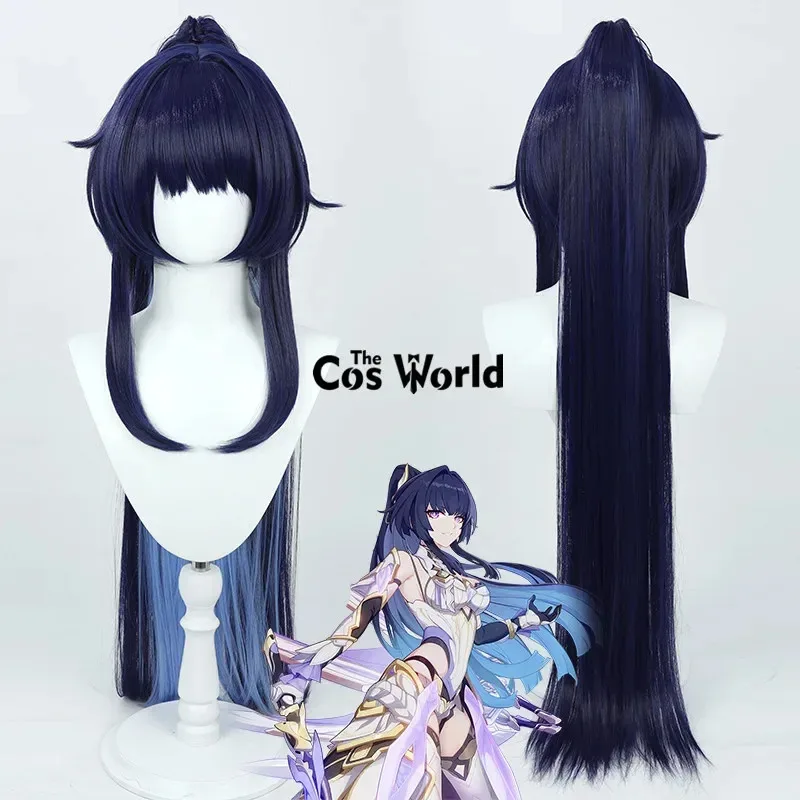 

Honkai Impact 3rd Raiden Mei 100cm Long Straight Games Cosplay Wigs Fiber Heat Resistant Synthetic Hair + Wig Cap