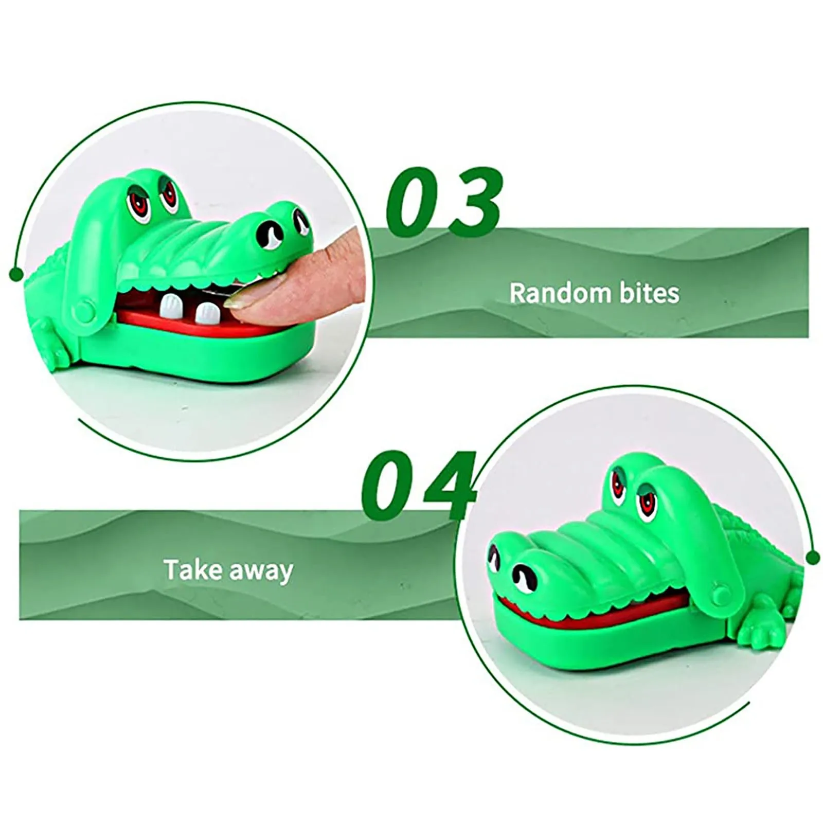 Classic Crocodile Teeth Game Mini Abs Crocodile Biting Finger Game Family Tabletop Party Funny Toy Accessories For Gift