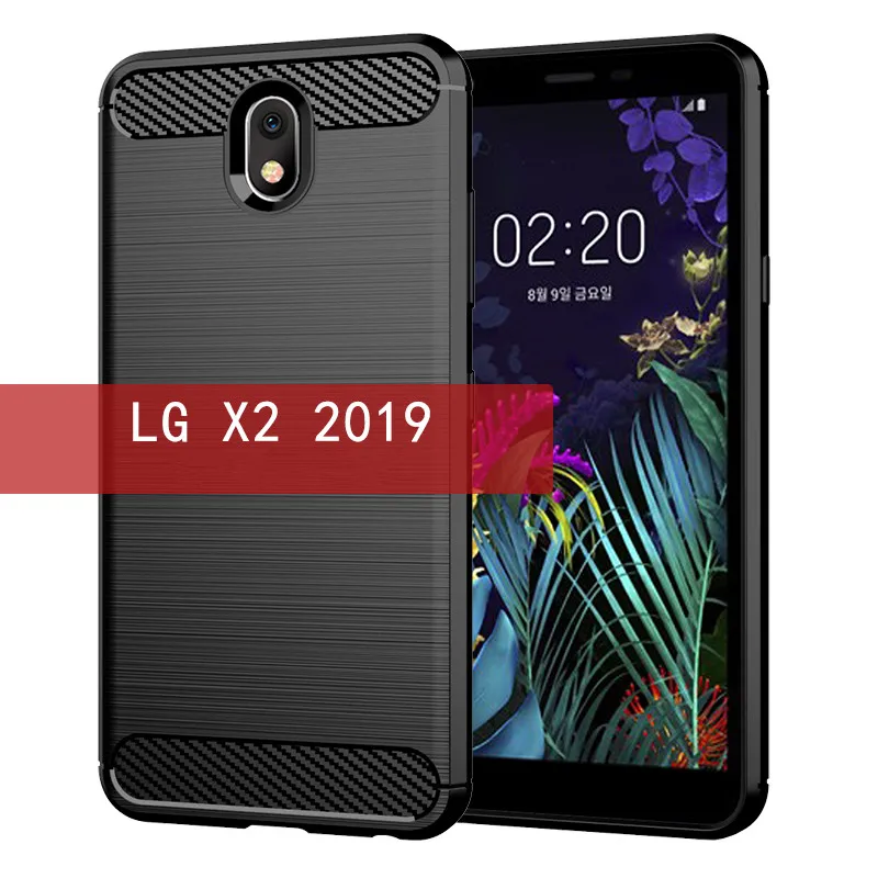 Matte Silicone Case for LG X2 2019 K30 2019 LG Neon Plus Luxury Carbon Fiber Cases for lg arena 2 Escape Plus Cover Coque Fundas