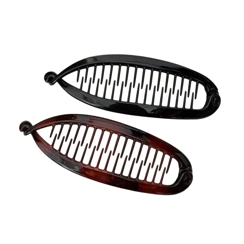 Fischförmige Bananen-Haarspangen, Pferdeschwanz-Clips, Haarreifen, Damen-Haaraccessoires, Haarnadeln, Twist-Clips – Detail 11