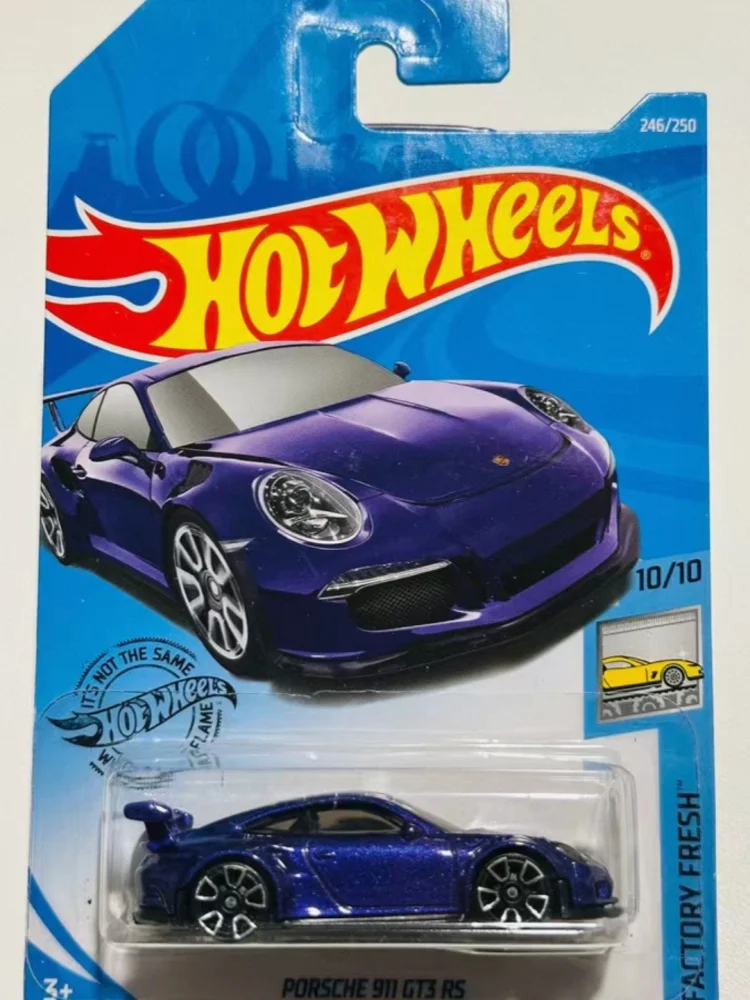Hot Wheels Porsch E 911 Gt 3 Rs Purple Diecast Collectible Sports Car Collection Desktop Display Decoration Hobby Model Fans Toy view 2