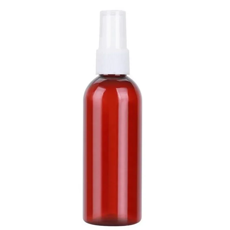 50PCS 10/20/30/50/100ml Brown PET Plastic Empty Spray Bottle Refillable Bottles Perfume Atomizer Fine Mist Alcohol Bottle