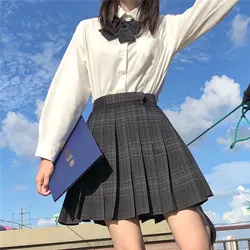 Manica lunga/corta Set completo uniforme scolastica giapponese Jk Seifuku per ragazza gonna a pieghe a vita alta Anime Student Cosplay studentessa