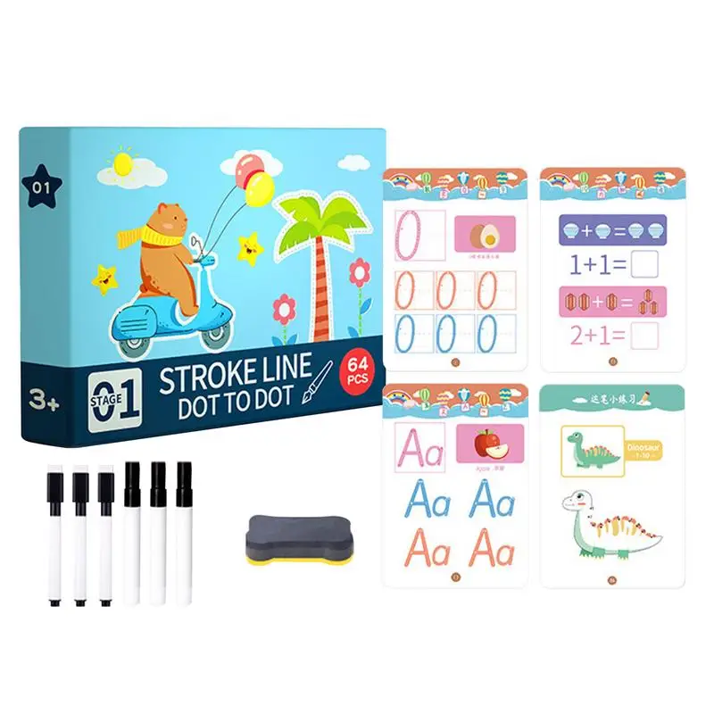 

Practice Handwriting For Kids Preschool Toddler Pen Control Reusable Scribble Workbook Educational Painting Book Pen Control