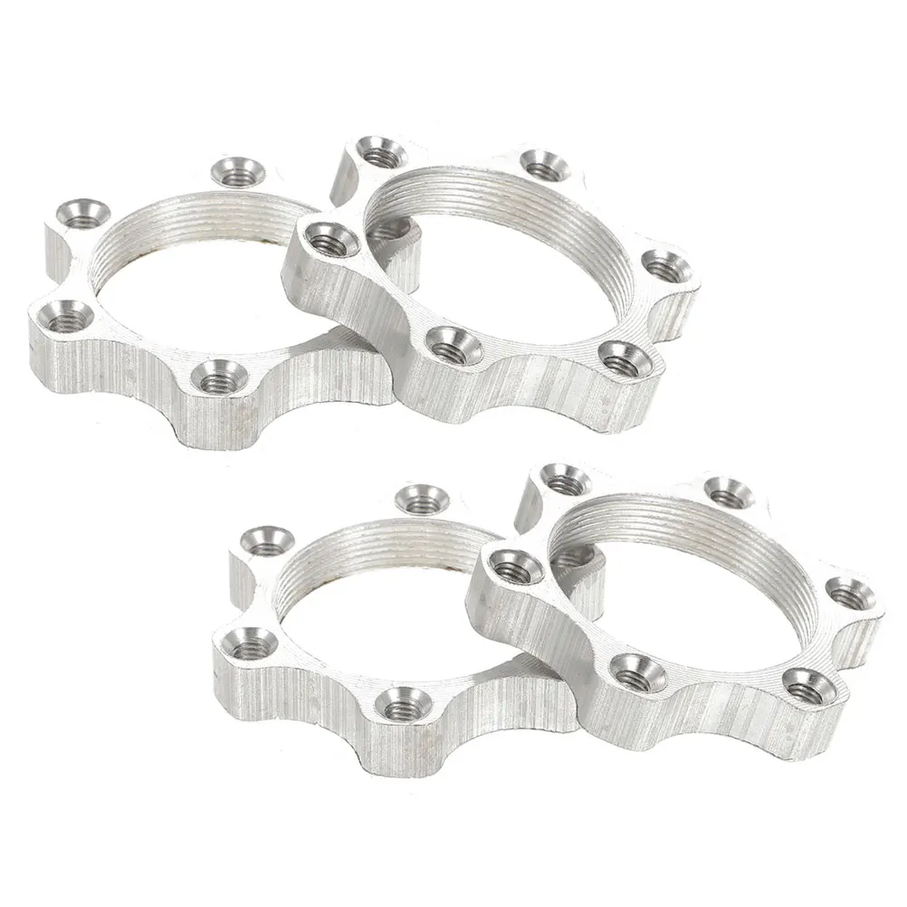

4pcs Aluminum Alloy Disc Brake Flange Base 44Mm 6 Bolt Lightweight Bicycle Rotor Mount Adapter For Mountain Road Bike Universal