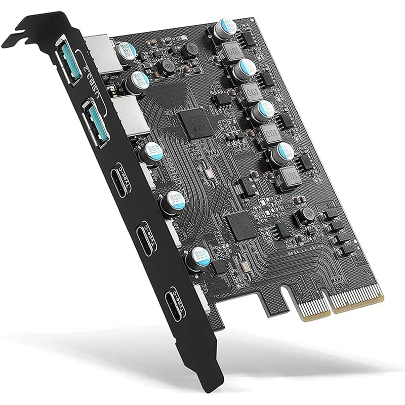 

Плата расширения PCIe на USB 3,2 Gen 2, плата расширения PCI Express, плата расширения PCI-E для ПК Windows 10/8/7 и MAC