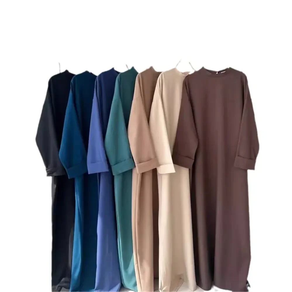Eid มุสลิมชุดผู้หญิง Abaya ฤดูใบไม้ร่วงดูไบ Abayas Jalabiya โมร็อกโกเจียมเนื้อเจียมตัวชุด Kaftan อิสลาม Vestidos Saudi อาหรับยาว Robe