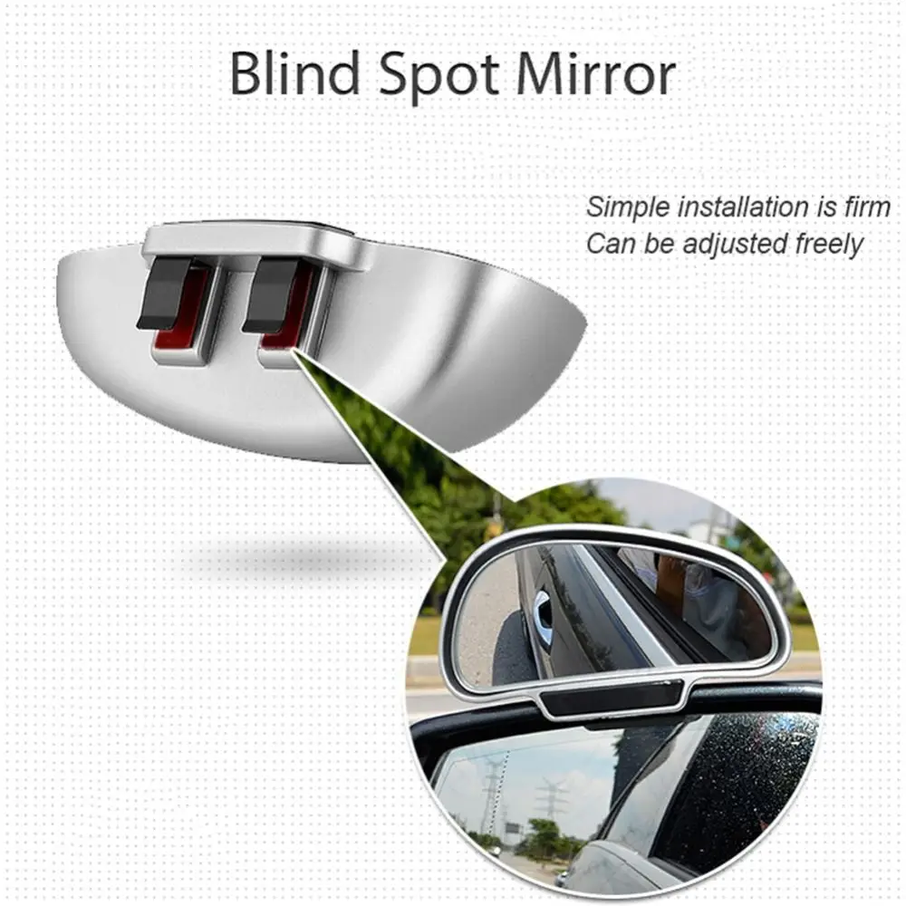 HD Glass 360 Degree Rotatable Rear View Mirror Blind Spot Mirror Safety Accessories Car Side Mirror