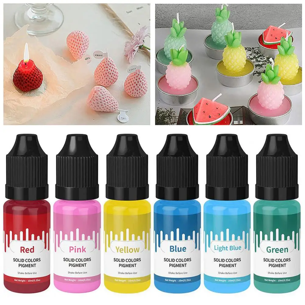 10ml Epoxy Resin Dye Squeeze Bottle Highly Concentrated Leak-proof Dyeing Liquid Epoxy Resin Colorant Jewelry Making Color Dye