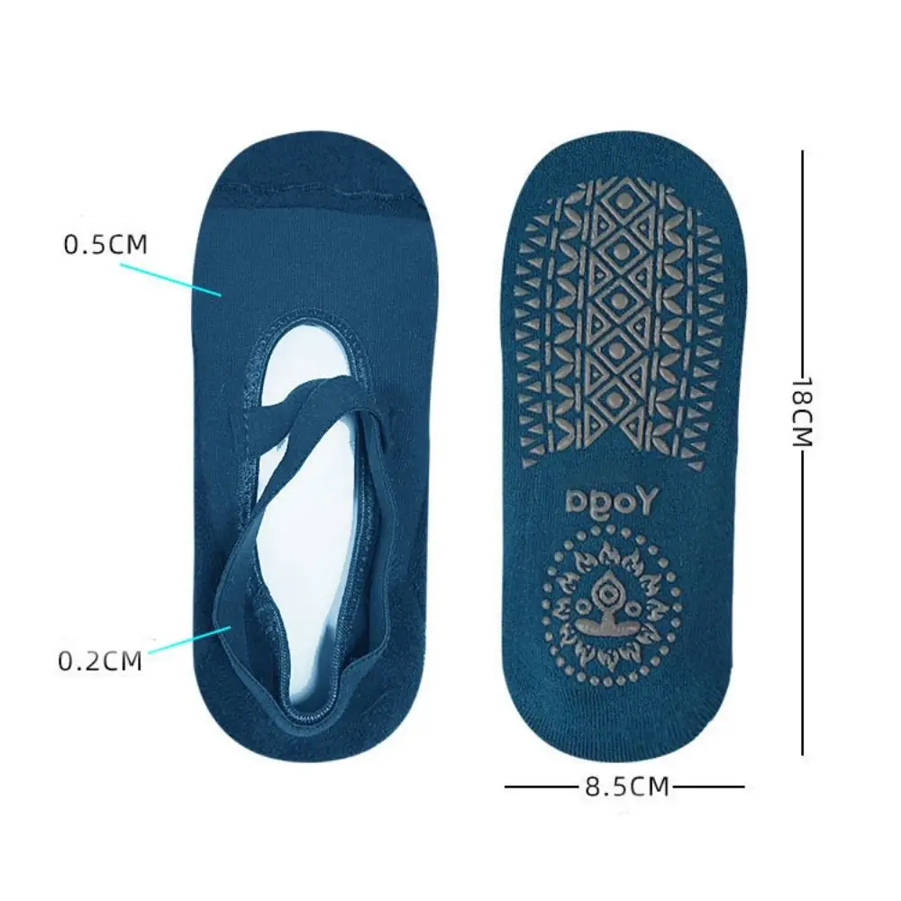 Stylish Breathable Yoga Socks Non-Slip Silicone Pilates Socks Cotton Ballet Dance Socks Workout